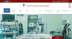 Desktop Screenshot of centralpasurgicalassoc.com